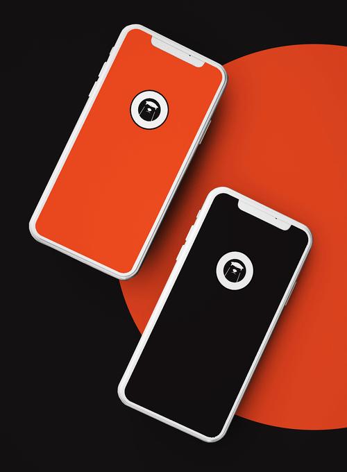 手机vi平头哥logo电子产品ui橙色vi